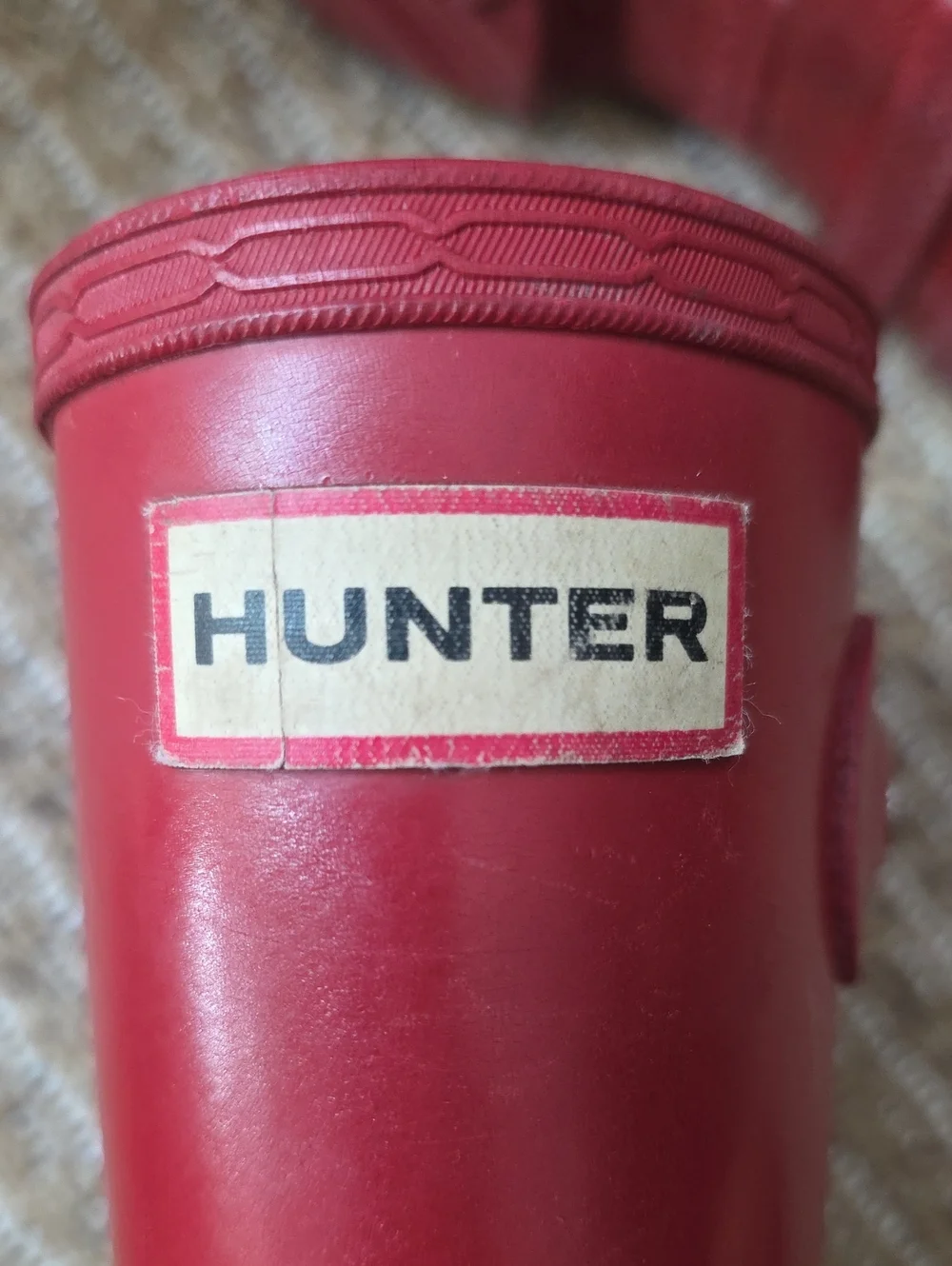 Hunter Original Kids Red Rain Boots Size US 4 Girls 3 Boys  Waterproof